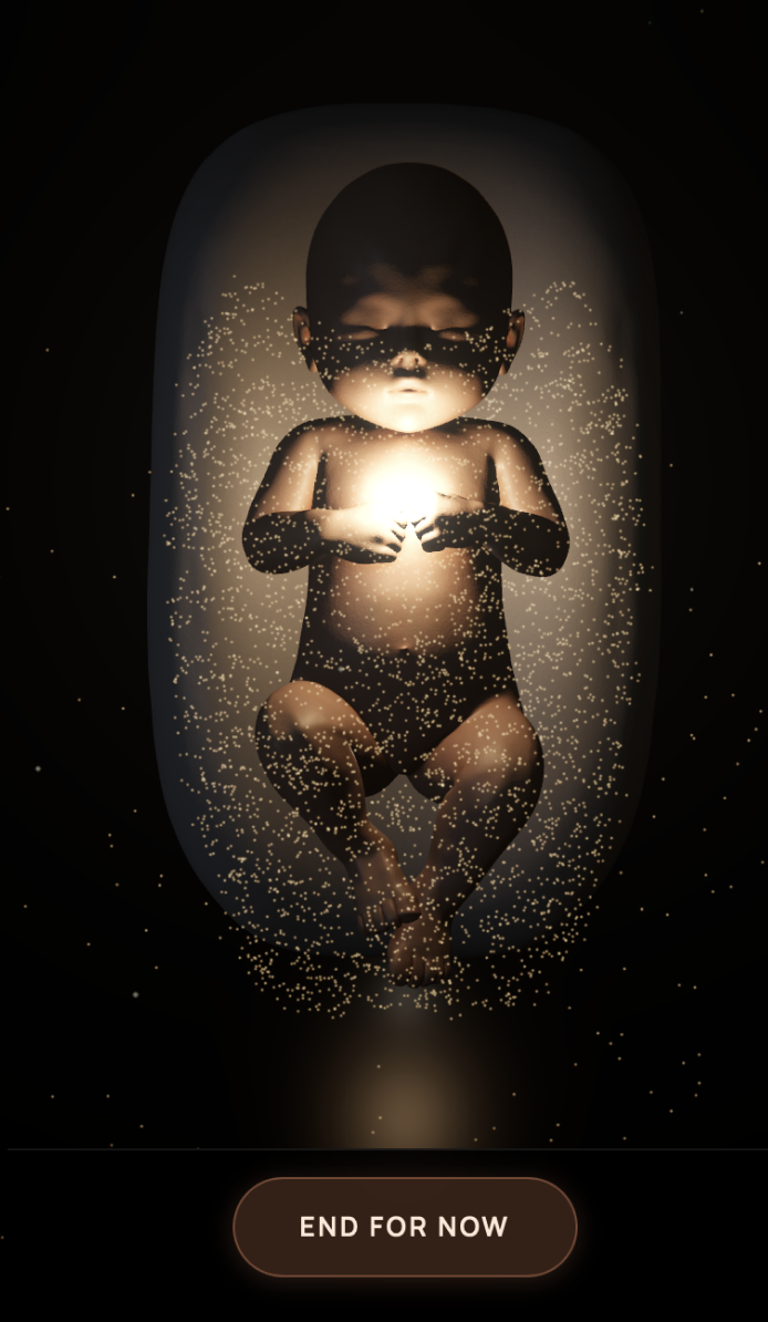 Hover-to-swaddle animation, stage 2