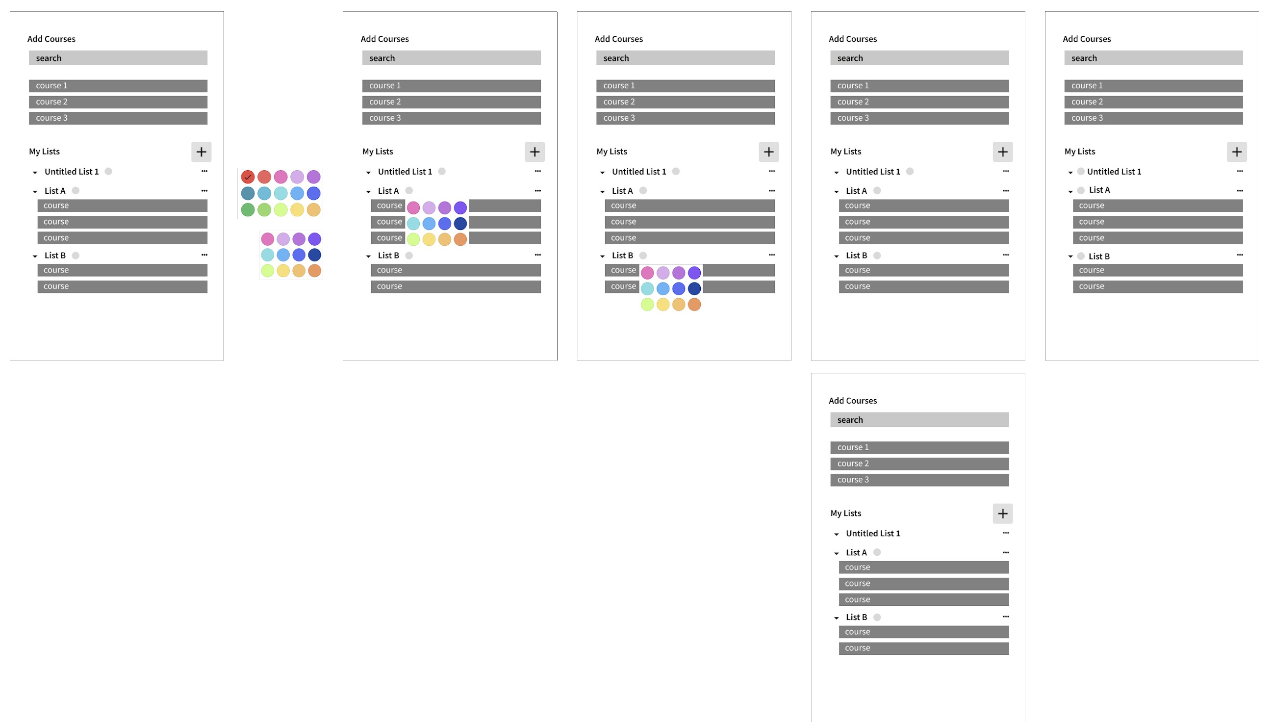 Flow 3 - Color-coding lists