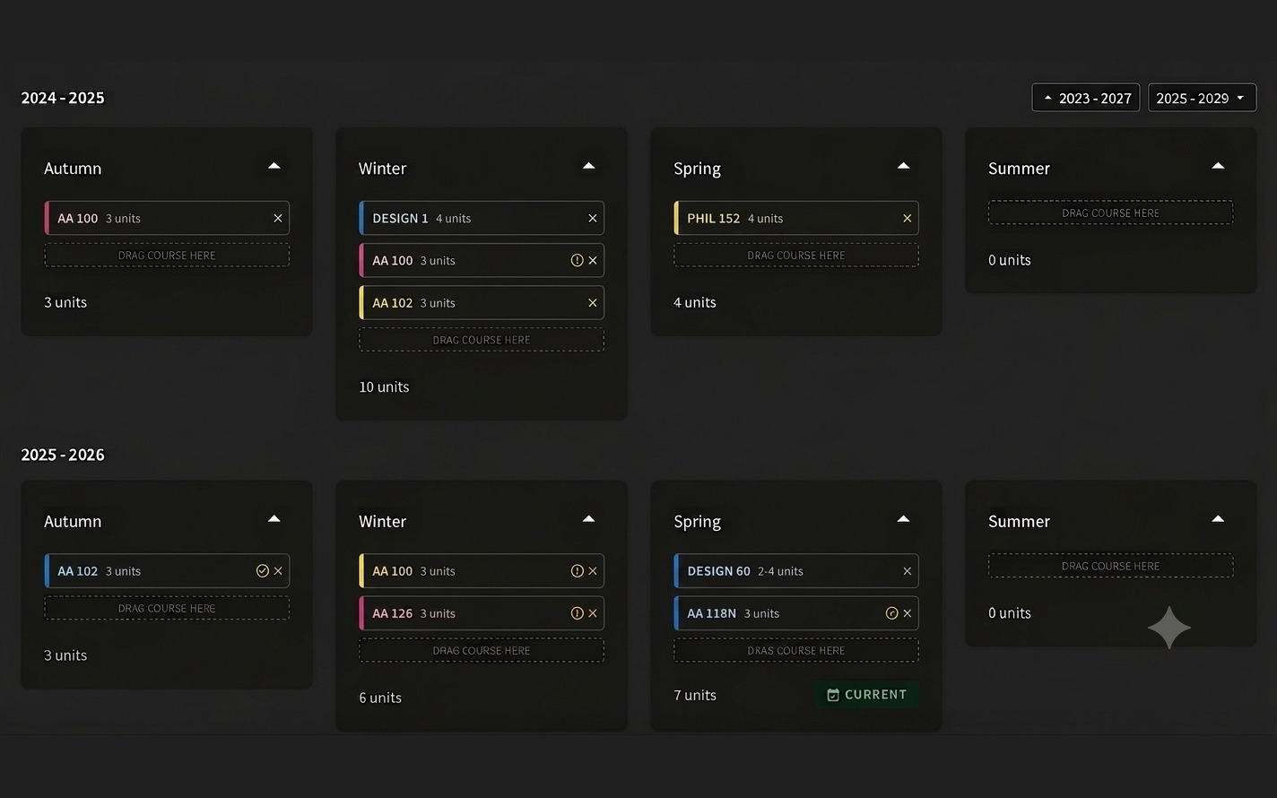 After, color context aware planner